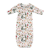 Personalized Newborn Gown | Cozy Christmas