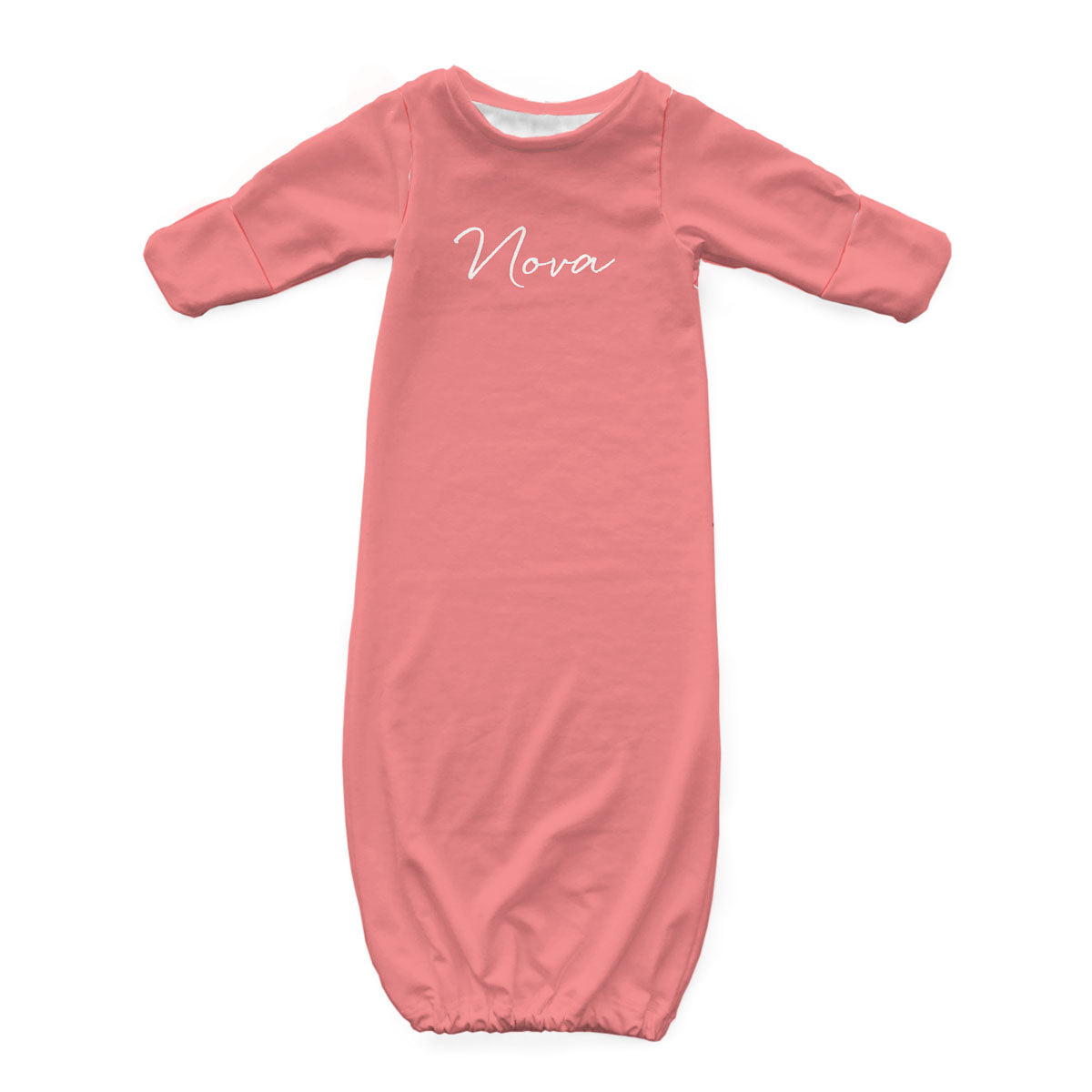 Personalized Newborn Gown | Pinks