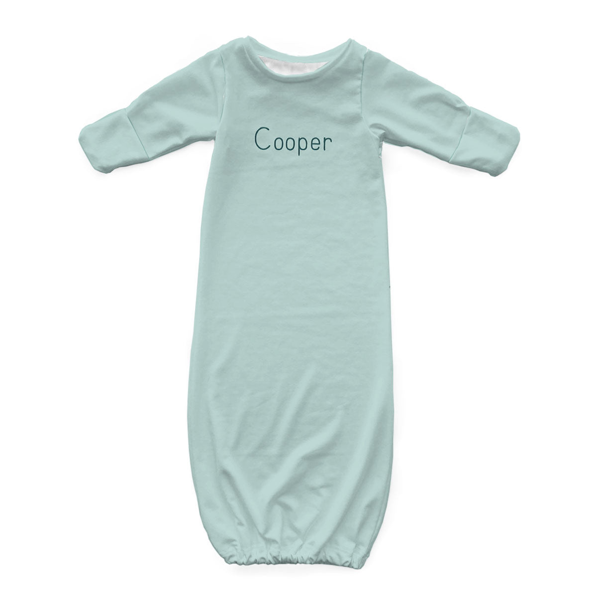 Personalized Newborn Gown | Greens