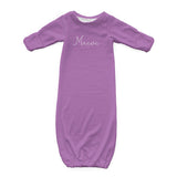 Personalized Newborn Gown | Purples