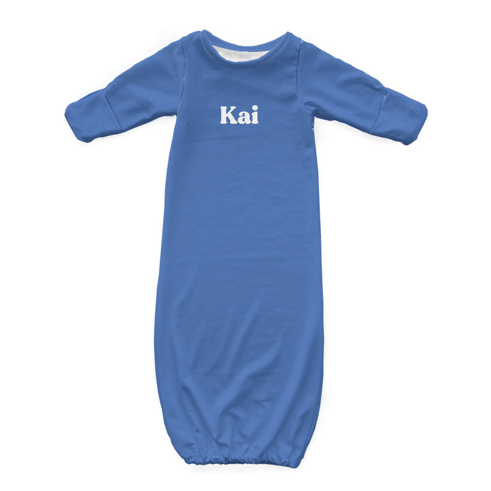 Personalized Newborn Gown | Blues