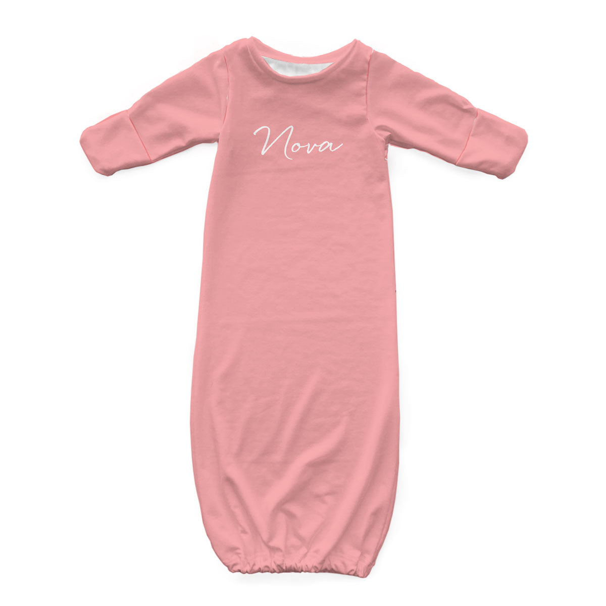 Personalized Newborn Gown | Pinks