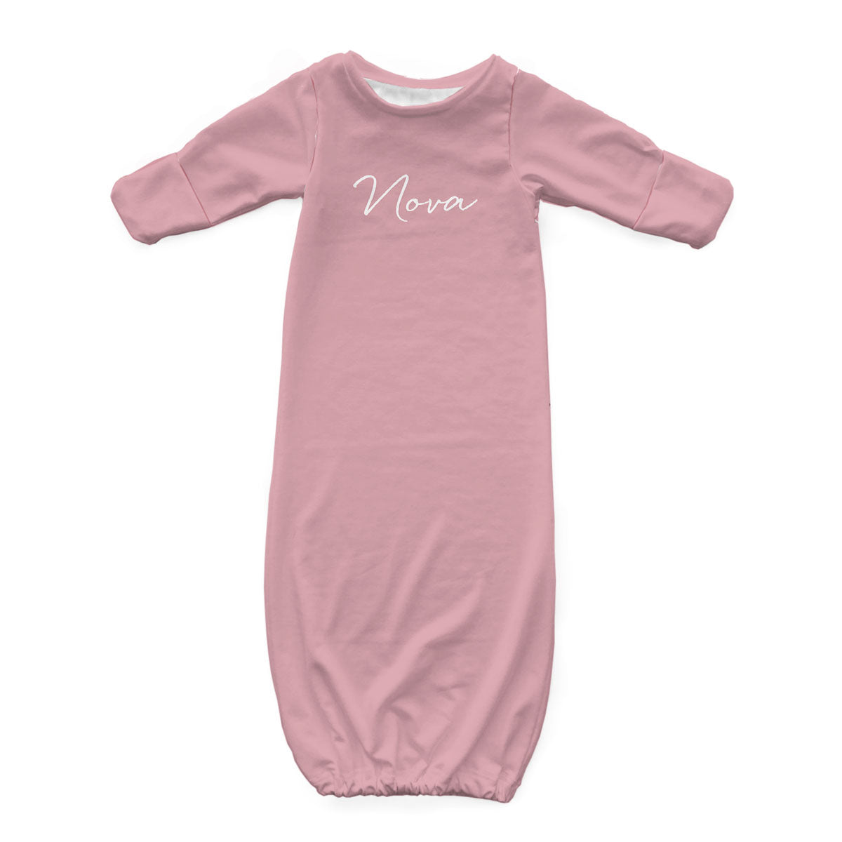 Personalized Newborn Gown | Pinks