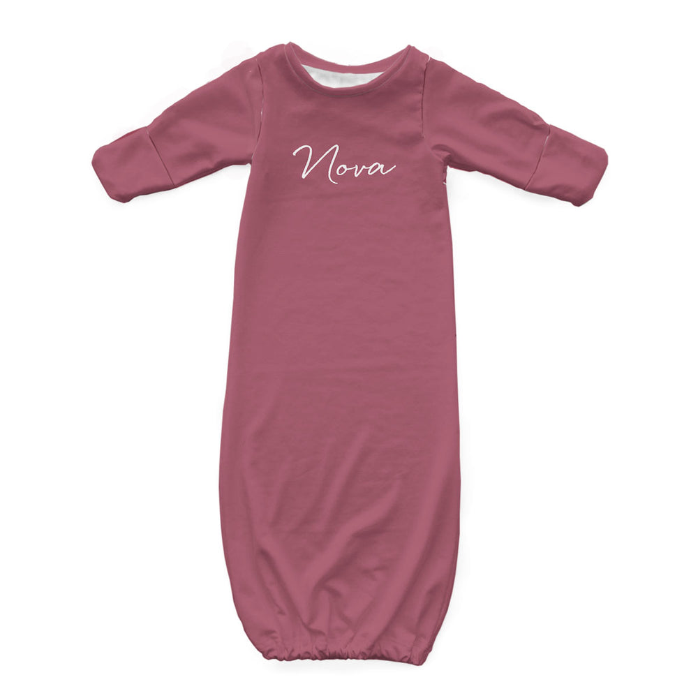 Personalized Newborn Gown | Pinks