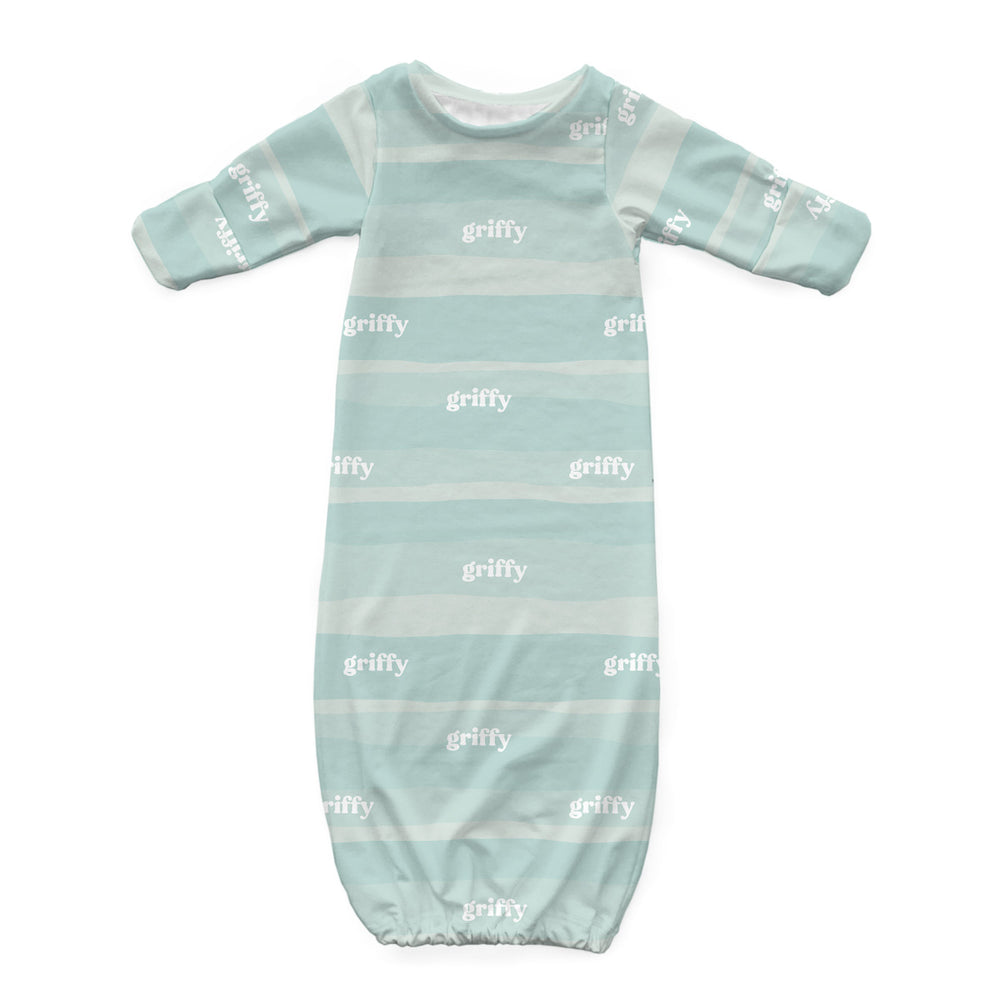 Personalized Newborn Gown | Sandy Waves