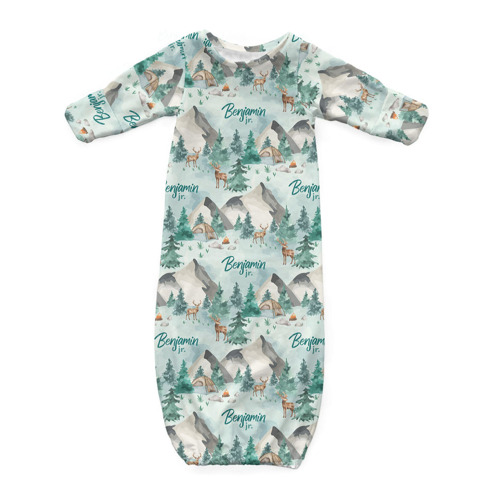 Personalized Newborn Gown | The Great Outdoors