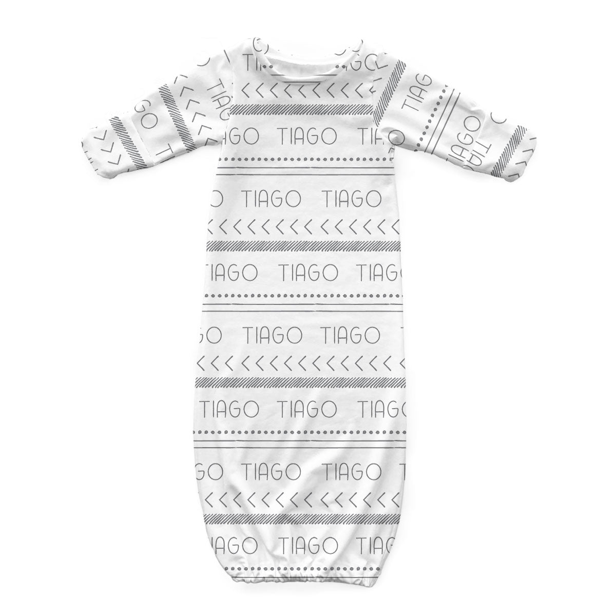 Personalized Newborn Gown | Tribal