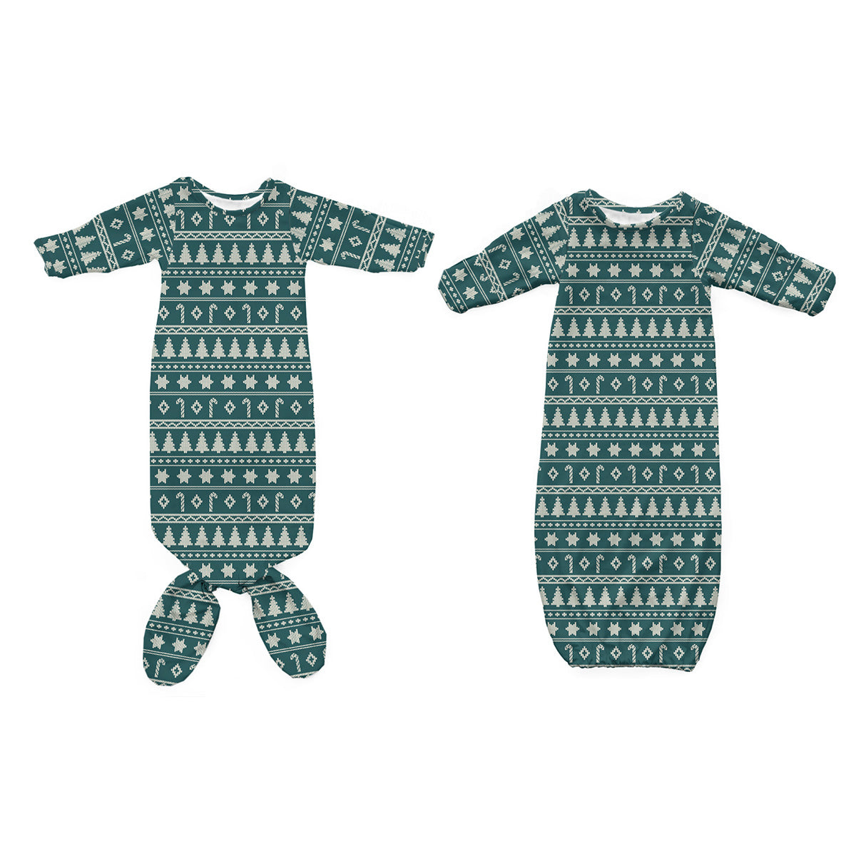 Newborn Gown | Dark Emerald Sweater Perfection