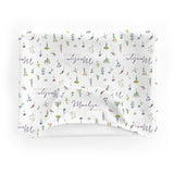 Personalized Micro Terry Hooded Baby Towels | Meadow Floral