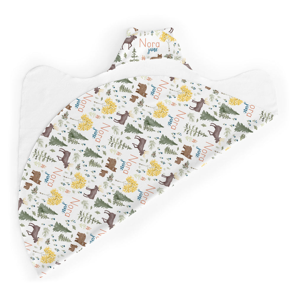 Personalized  Hooded Baby Towels | Mountain Explorer