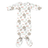 Personalized Newborn Gown | Baby Animal Days