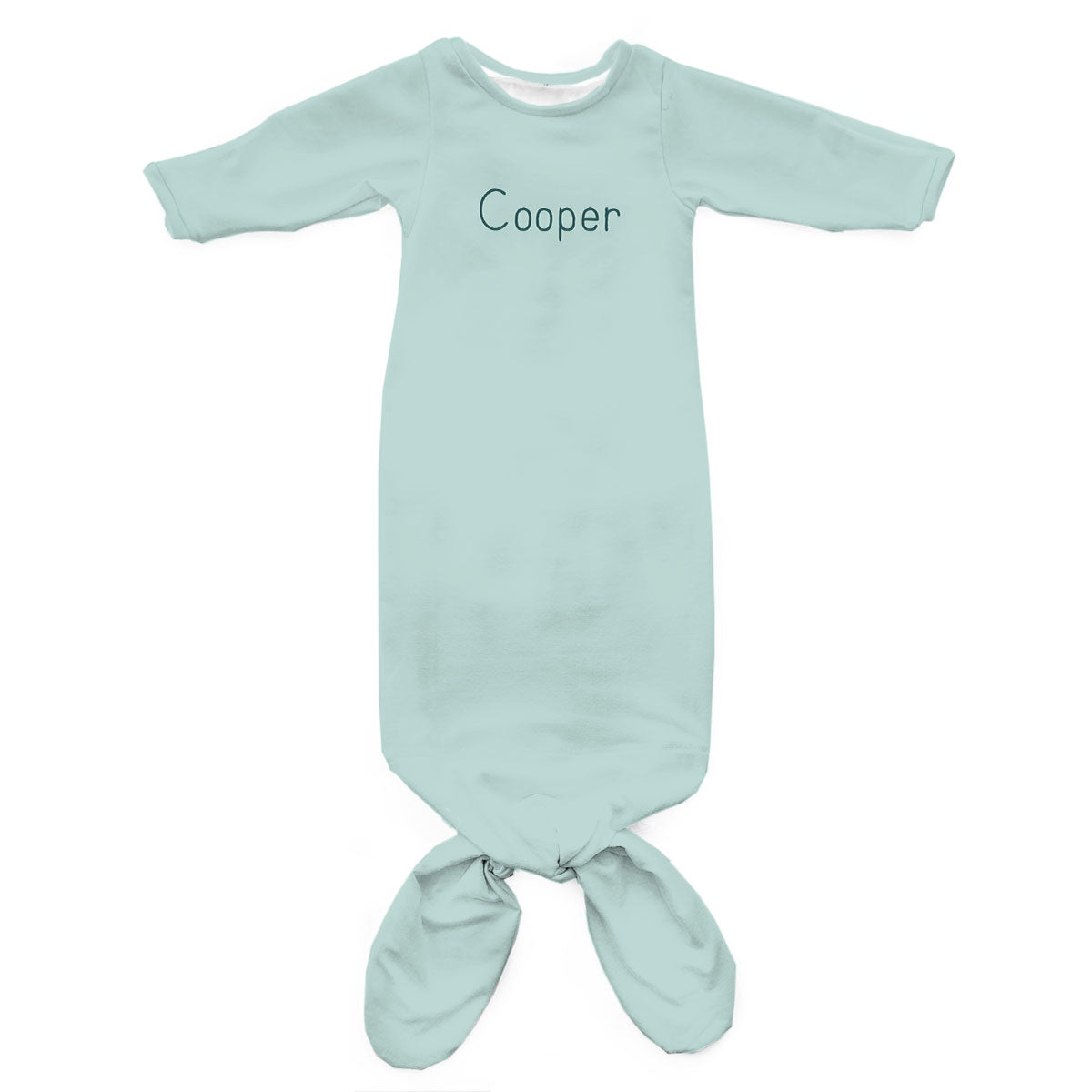 Personalized Newborn Gown | Greens
