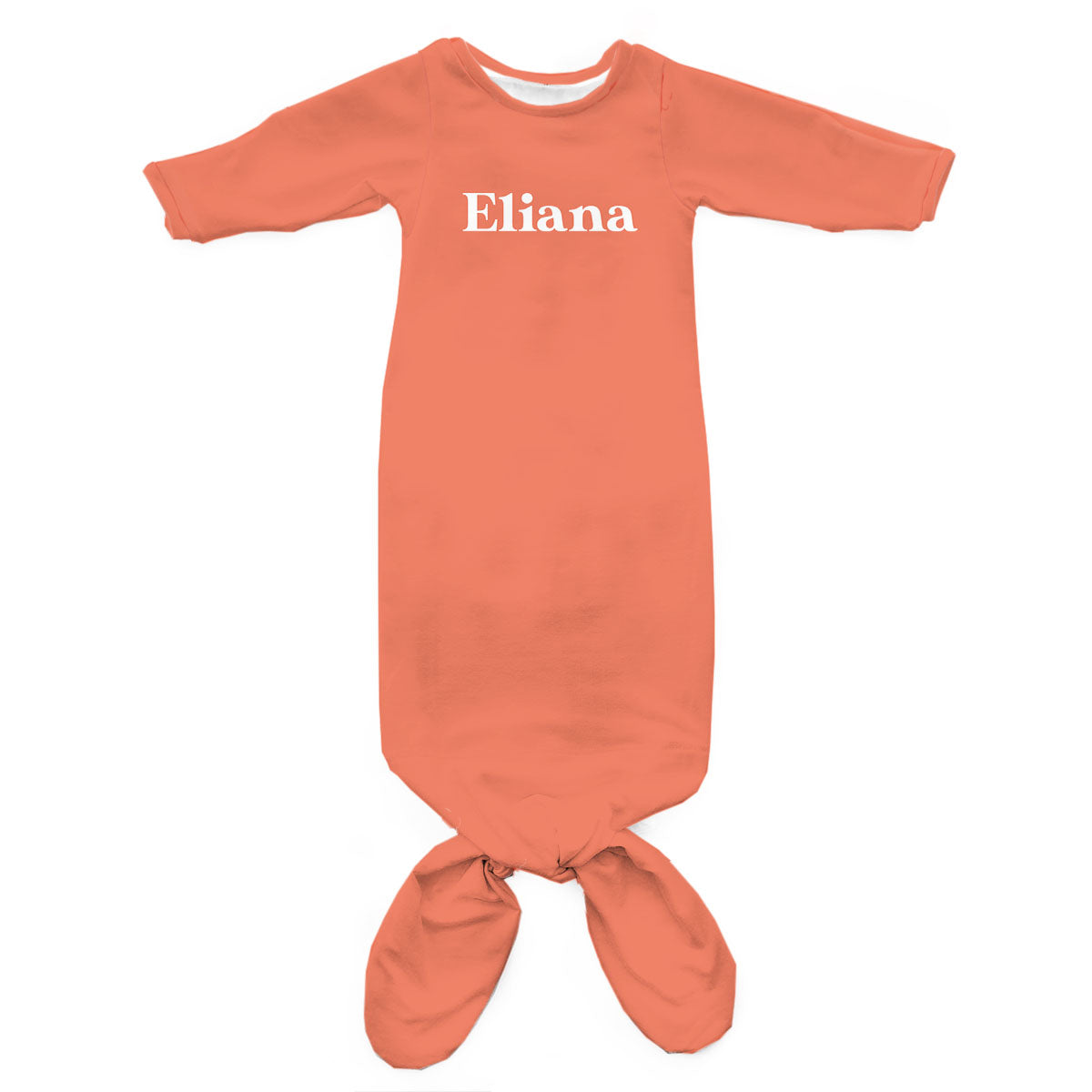Personalized Newborn Gown | Sunset Colors