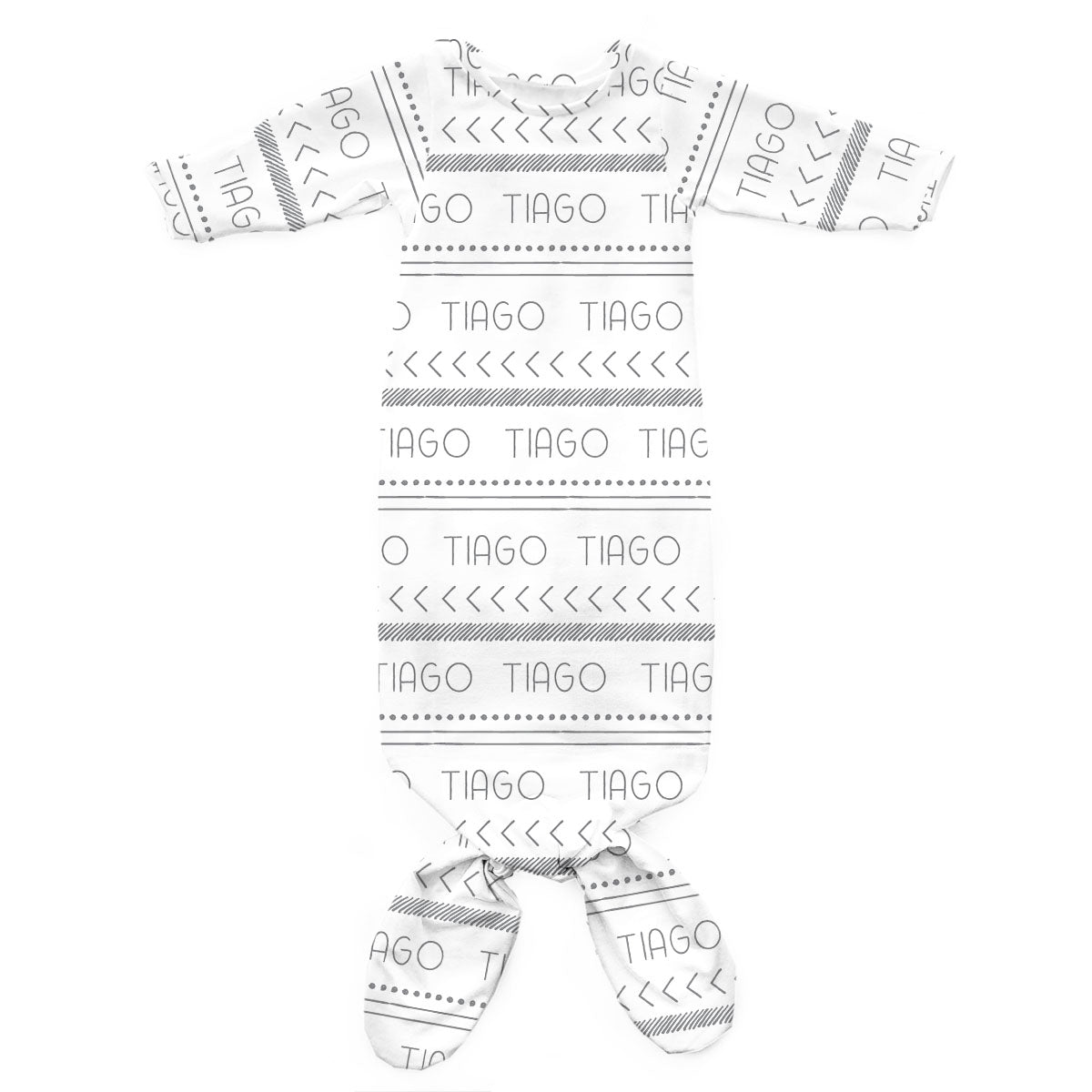 Personalized Newborn Gown | Tribal
