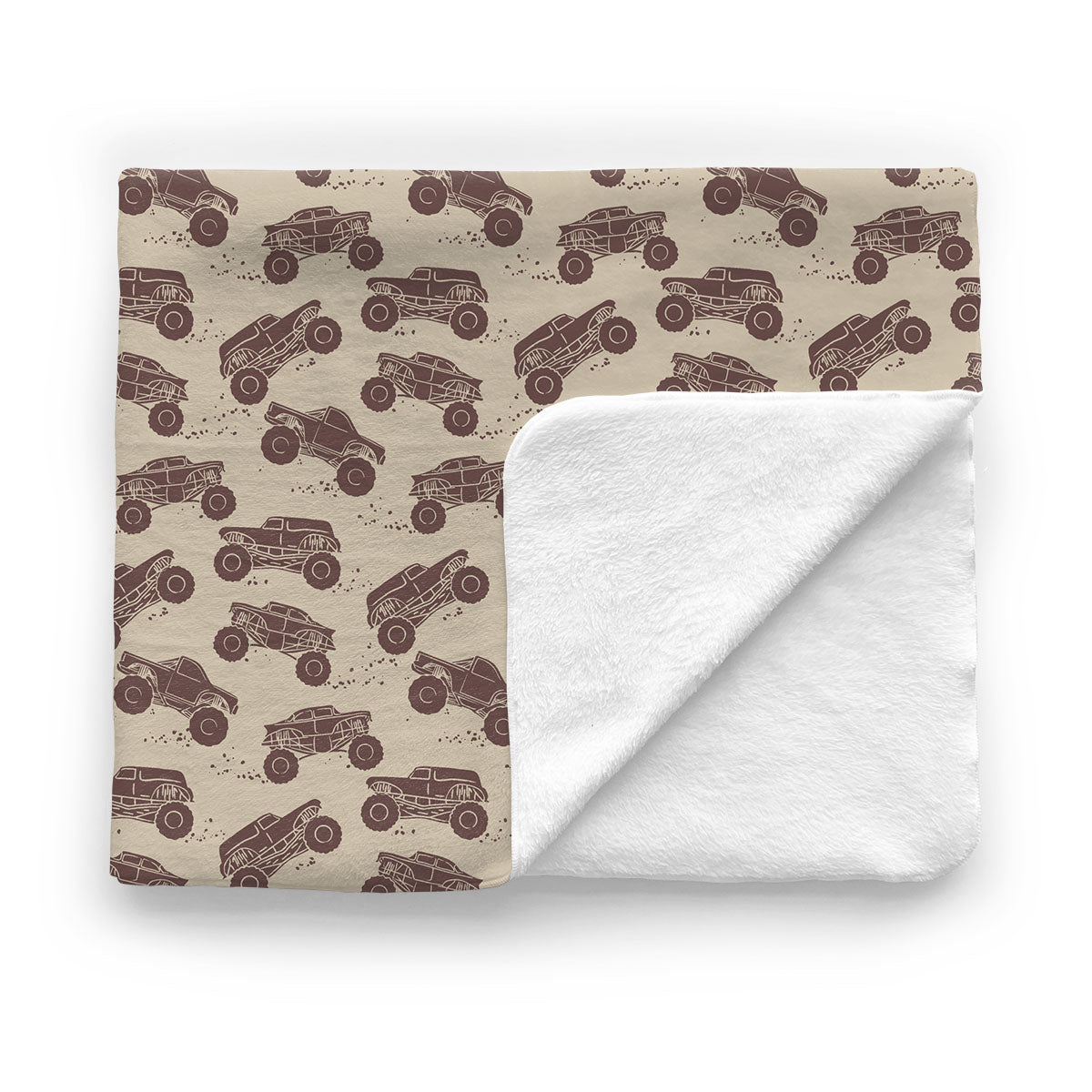 Kids Minky Blanket | Monster Truck Rally