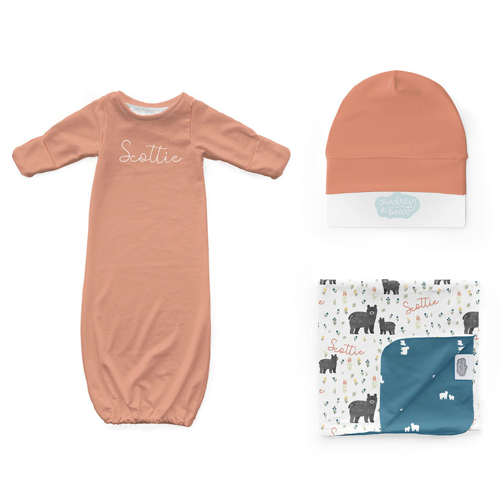 Personalized Newborn Bundle | Baby Bear Meadow