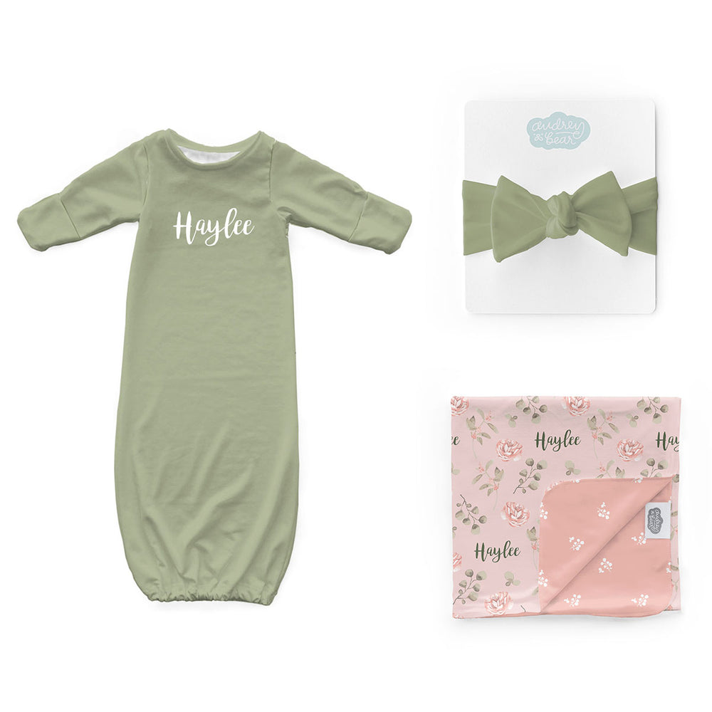 Personalized Newborn Bundle | Country Floral