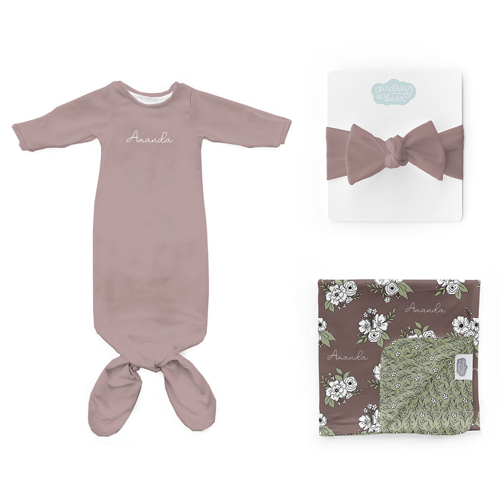 Personalized Newborn Bundle | Fall Floral