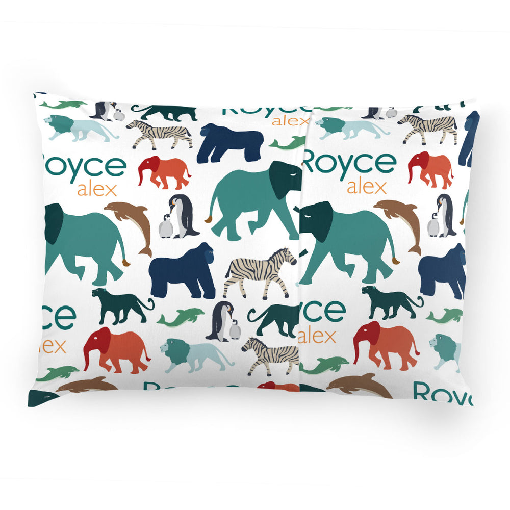 Personalized  Pillow Case | At the Zoo