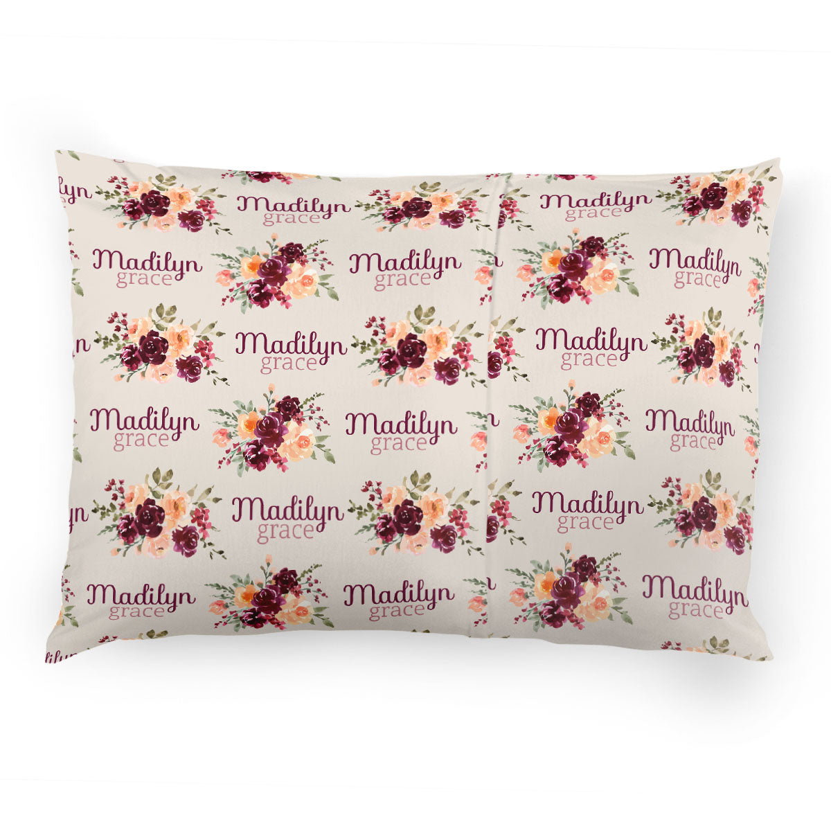 Personalized Pillow Case | Harvest Floral