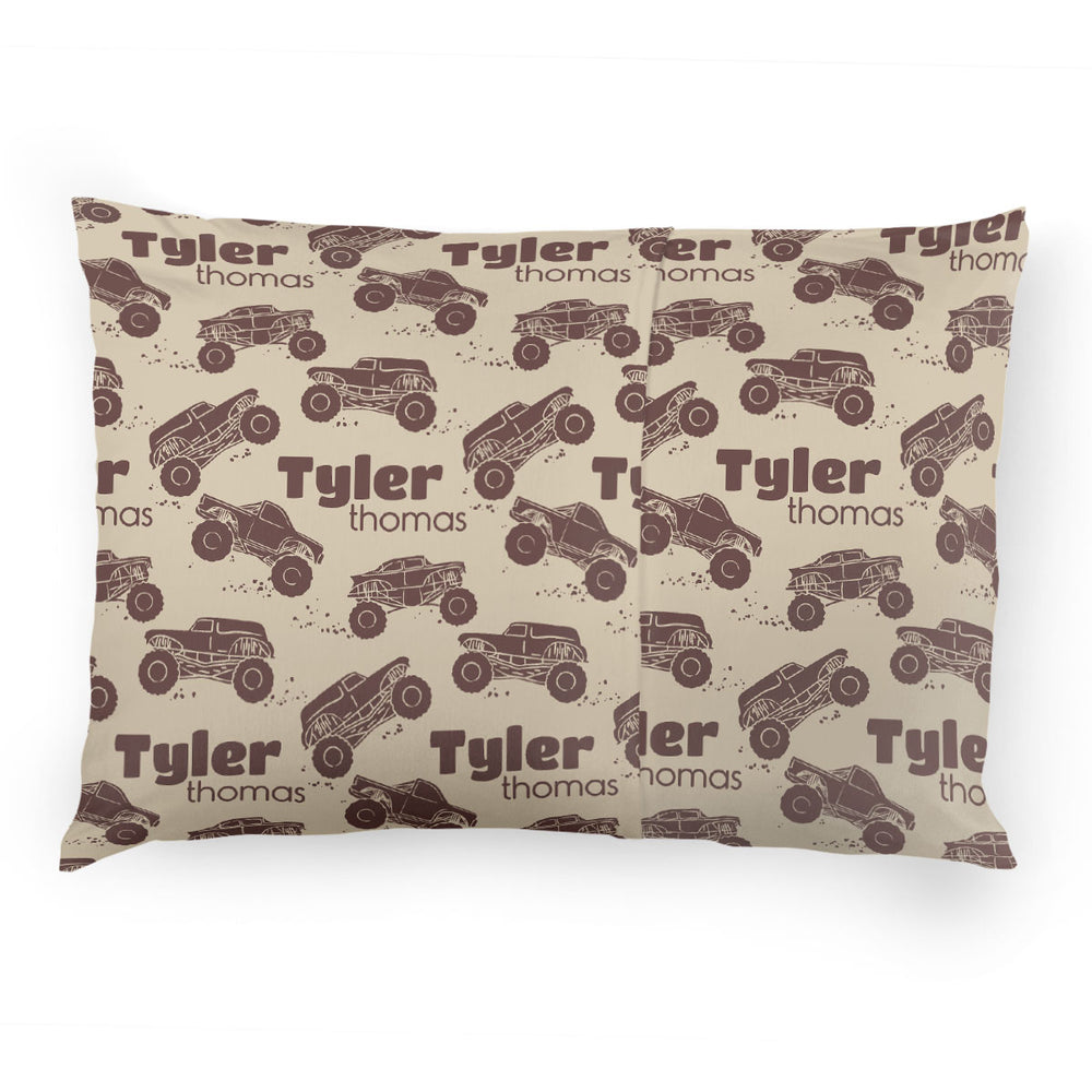 Personalized Pillow Case | Monster Truck Rally