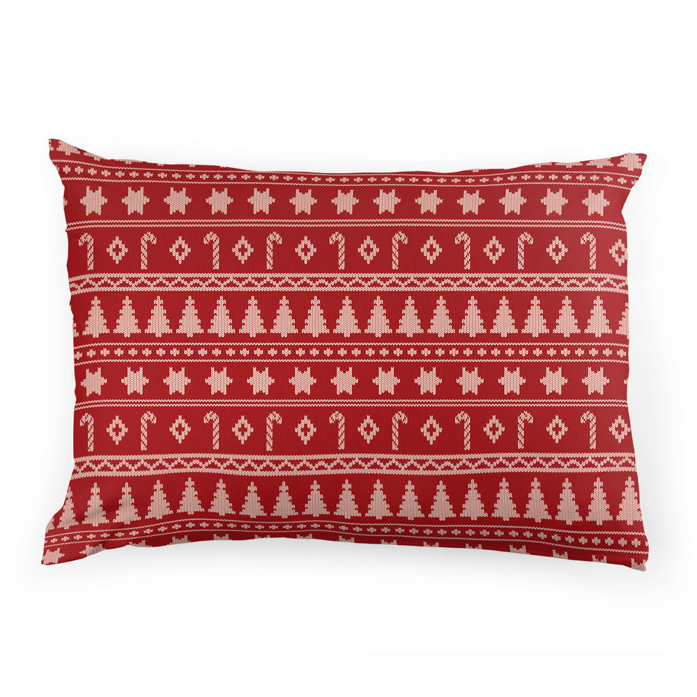 Pillow Case | Brick Red Sweater Perfection
