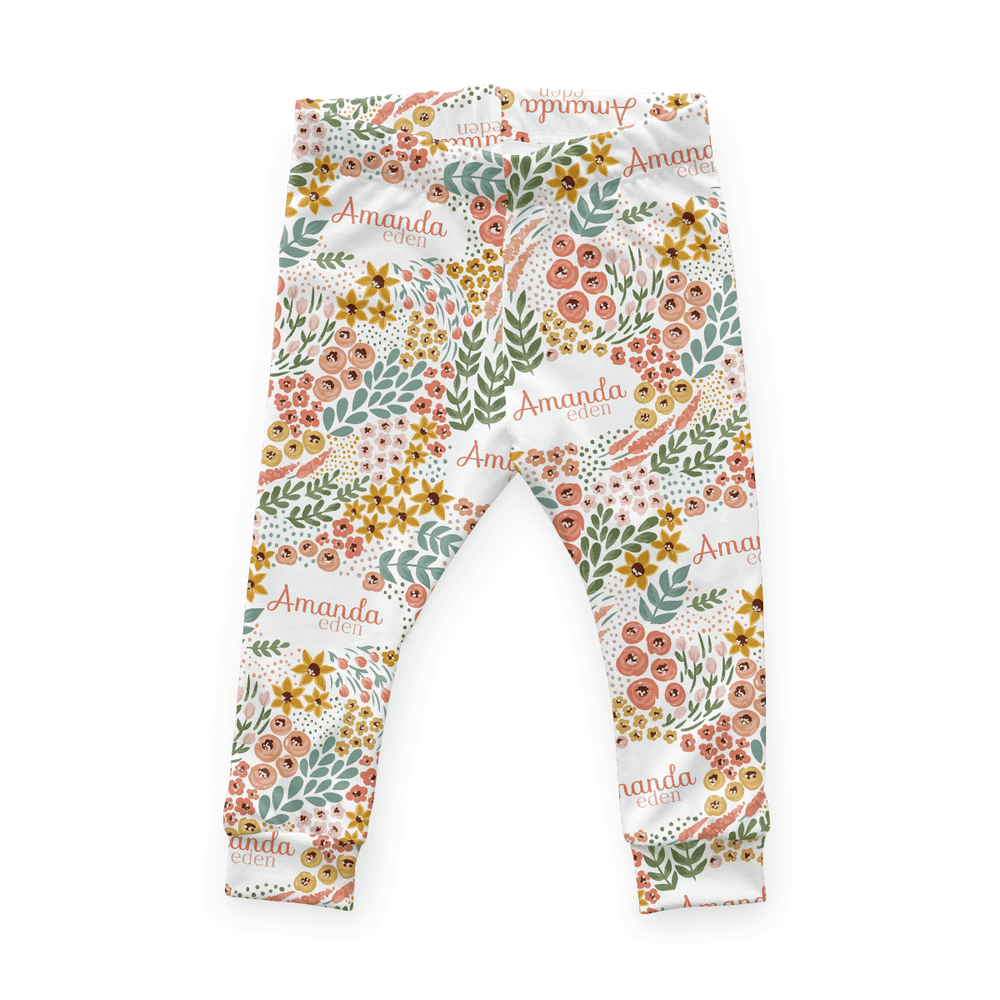 Personalized Cloudwear {Baby + Kid Loungewear} | Whimsy Floral