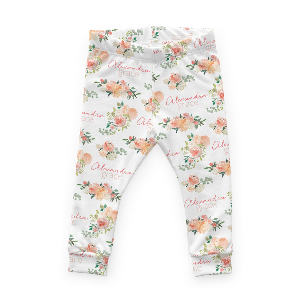 Personalized Cloudwear {Baby + Kid Loungewear} | Springtime Floral