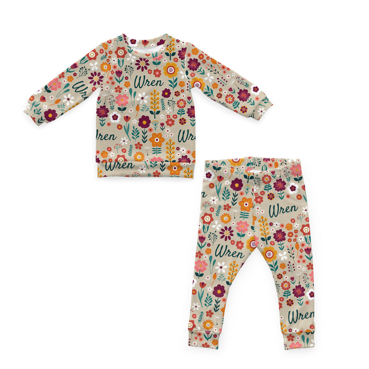 Personalized Cloudwear {Baby + Kid Loungewear} | Folksy Floral