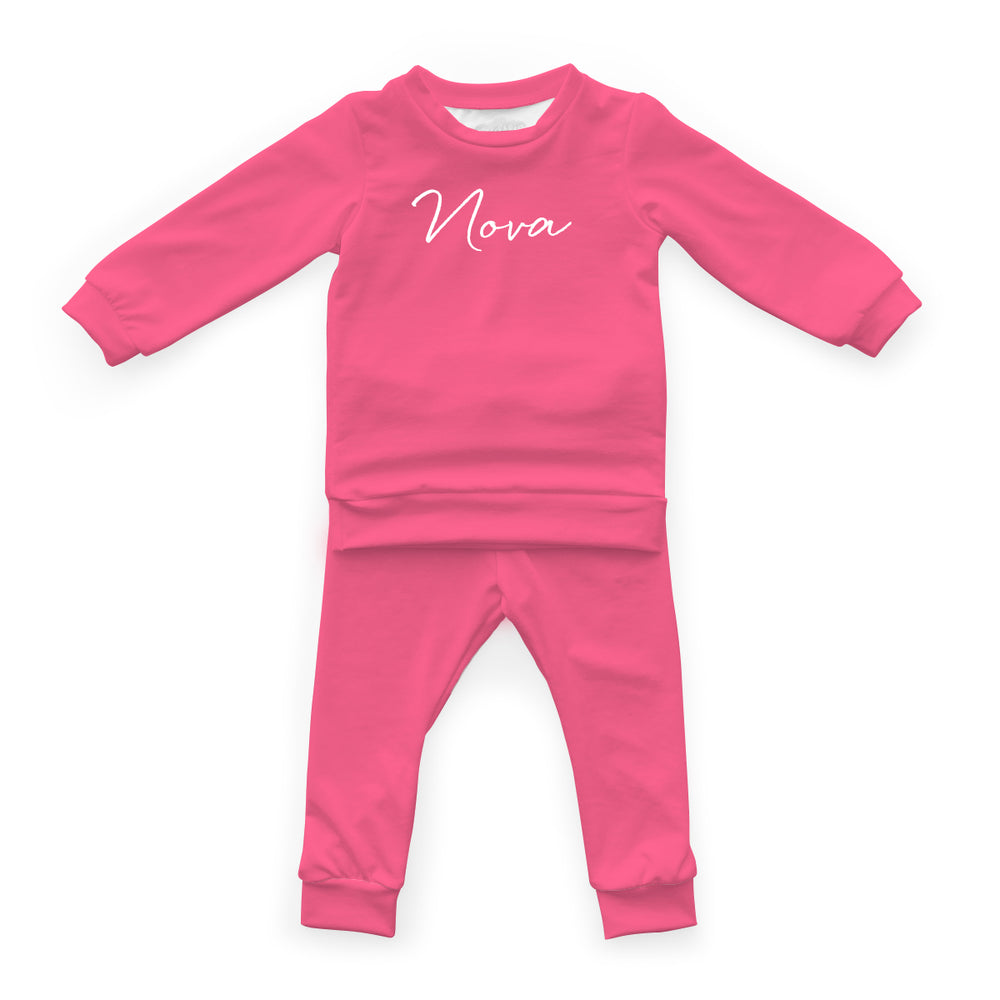Personalized Cloudwear {Baby Loungewear} | Pinks