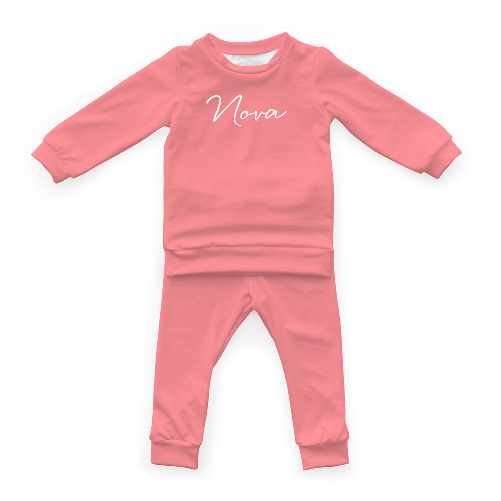 Personalized Cloudwear {Baby Loungewear} | Pinks