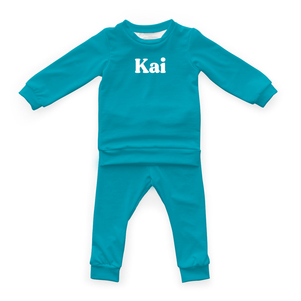 Personalized Cloudwear {Baby Loungewear} | Blues