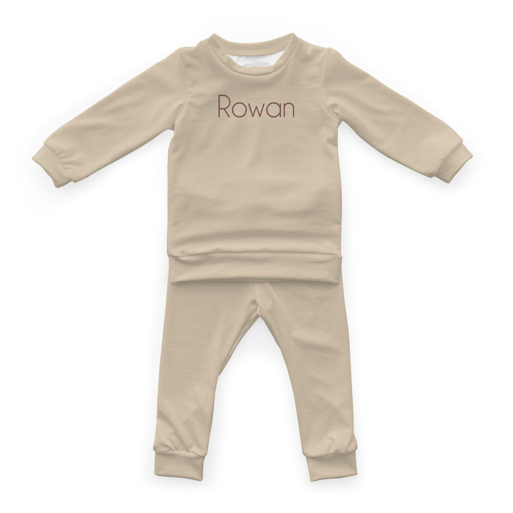 Personalized Cloudwear {Baby Loungewear} | Neutrals