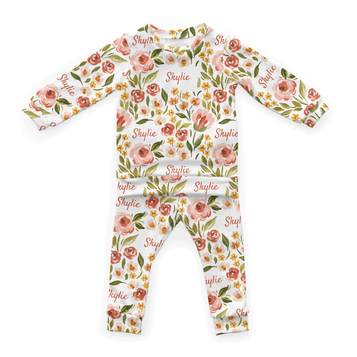 Personalized Cloudwear {Baby + Kid Loungewear} | Spring Tulip