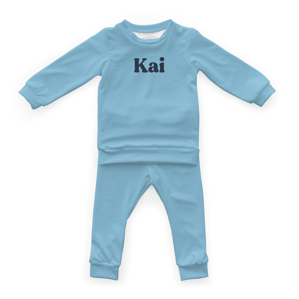 Personalized Cloudwear {Baby Loungewear} | Blues