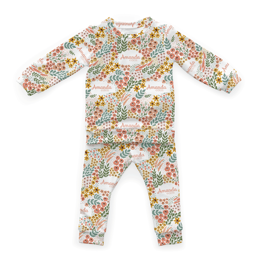 Personalized Cloudwear {Baby + Kid Loungewear} | Whimsy Floral
