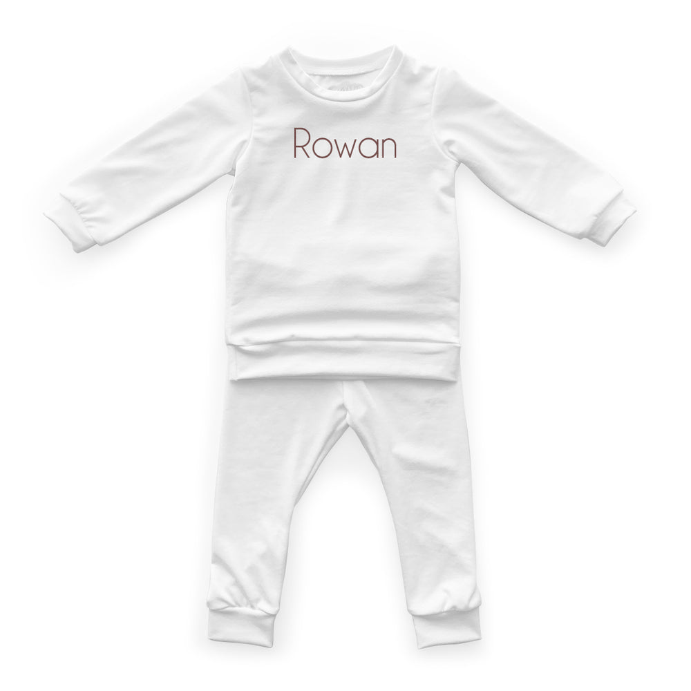 Personalized Cloudwear {Baby Loungewear} | Neutrals