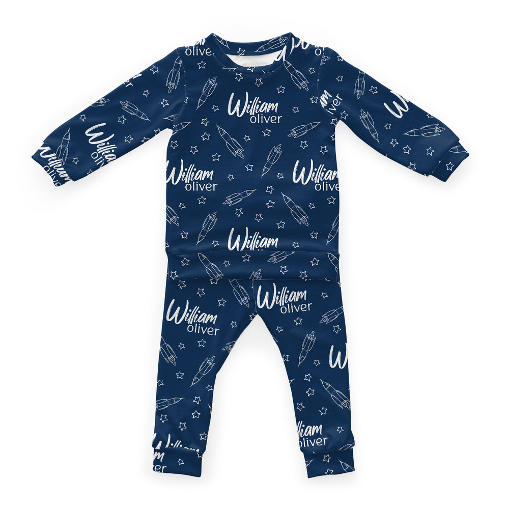 Personalized Cloudwear {Baby + Kid Loungewear} | Blast Off