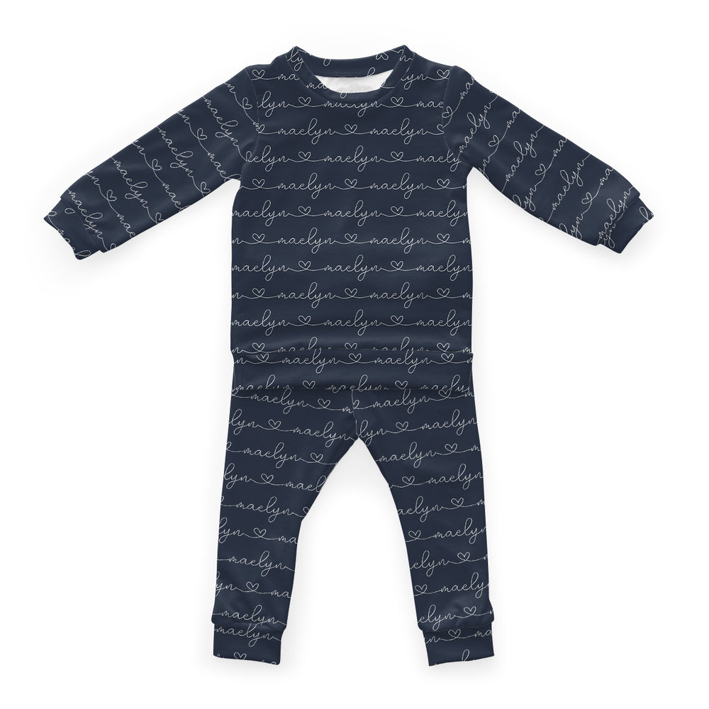 Personalized Cloudwear {Baby + Kid Loungewear} | Blueberry Blossoms