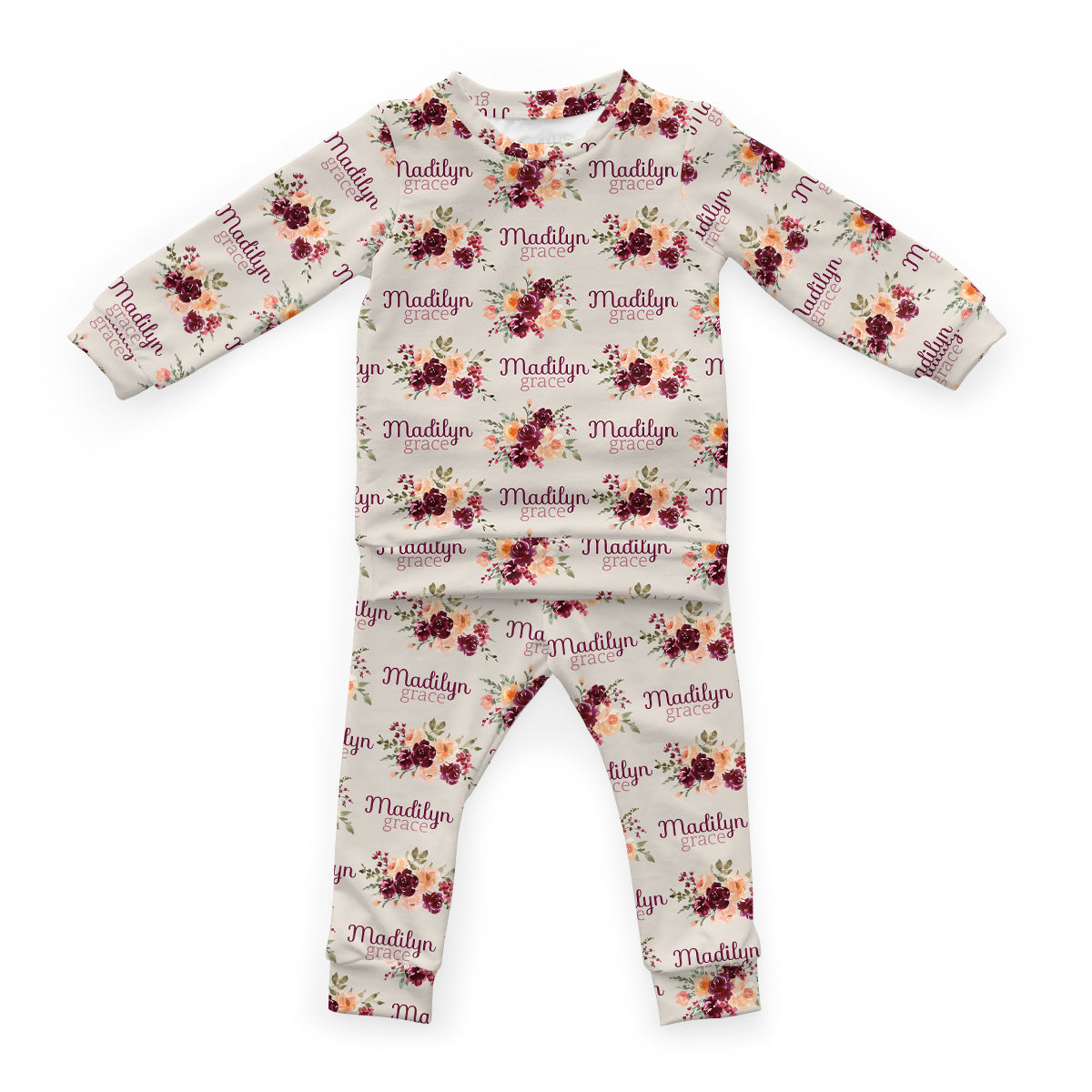 Personalized Cloudwear {Baby + Kid Loungewear} | Harvest Floral