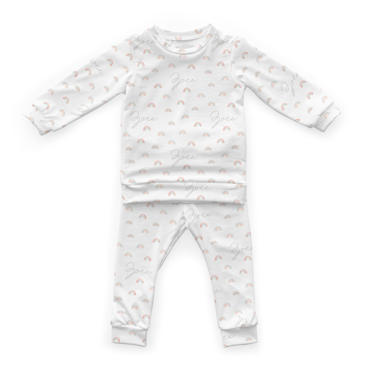Personalized Cloudwear {Baby + Kid Loungewear} | Pastel Rainbows