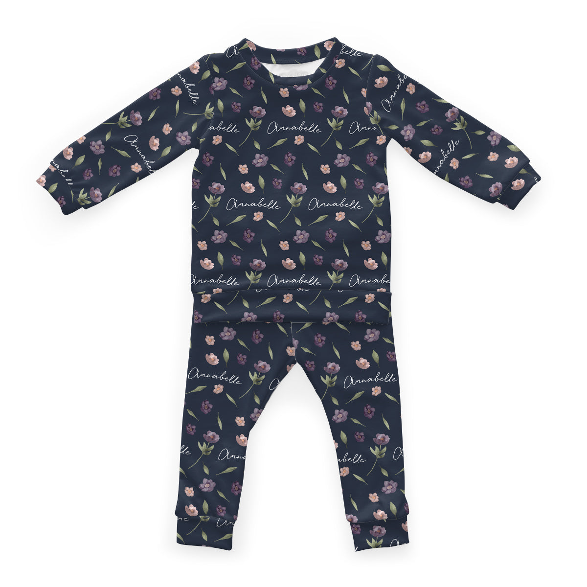 Personalized Cloudwear {Baby + Kid Loungewear} | Winter Floral