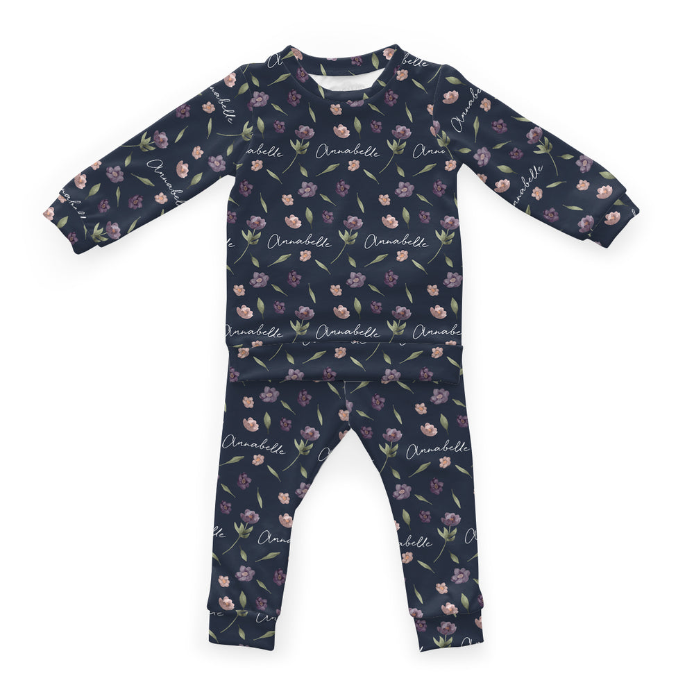 Personalized Cloudwear {Baby + Kid Loungewear} | Winter Floral