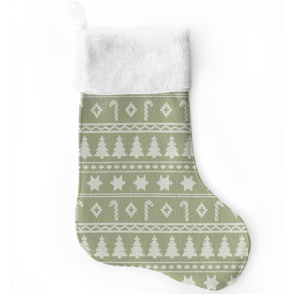 Christmas Stocking | Light Olive Sweater Perfection