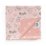 Personalized Swaddle Blanket | Country Floral