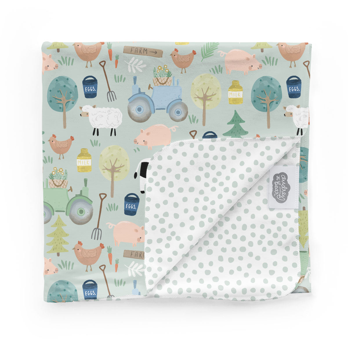 Swaddle Blanket | Farmyard