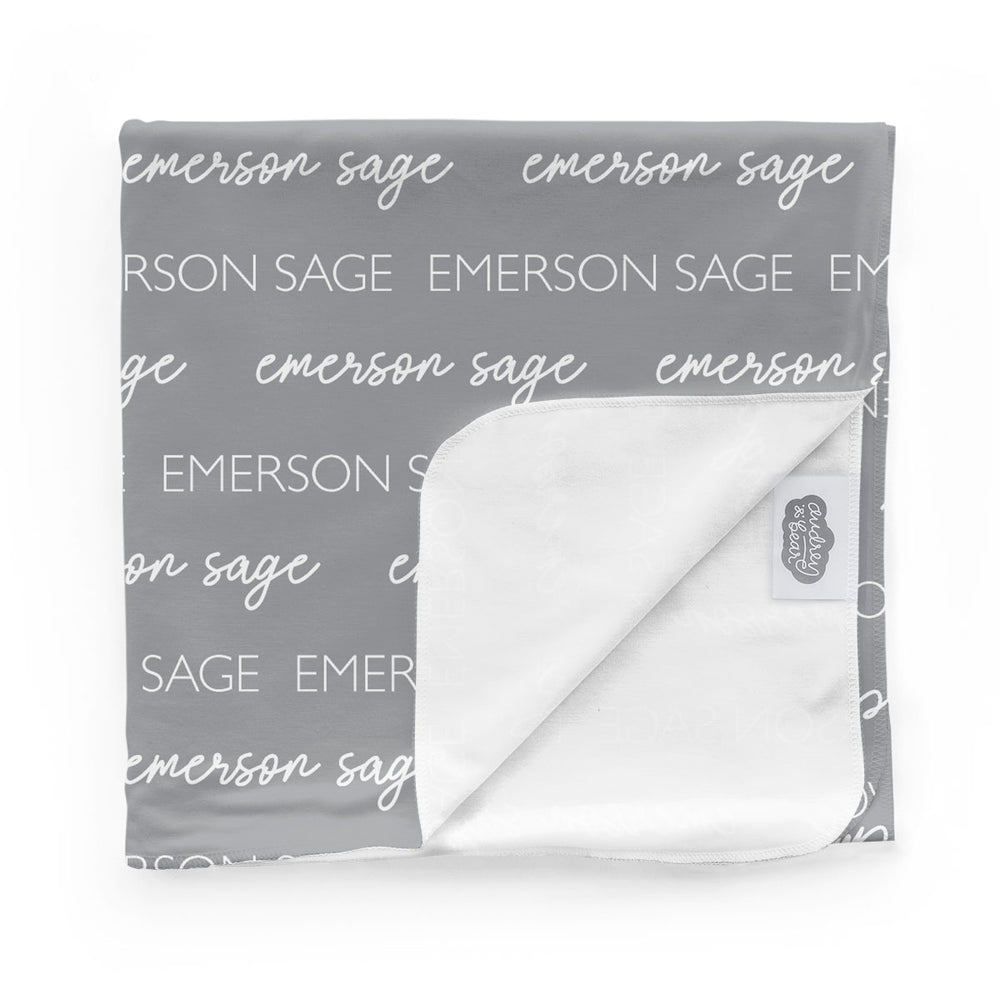 Personalized Swaddle Blanket | Classic Multi-Font