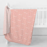 Personalized Swaddle Blanket | Tiny Hearts