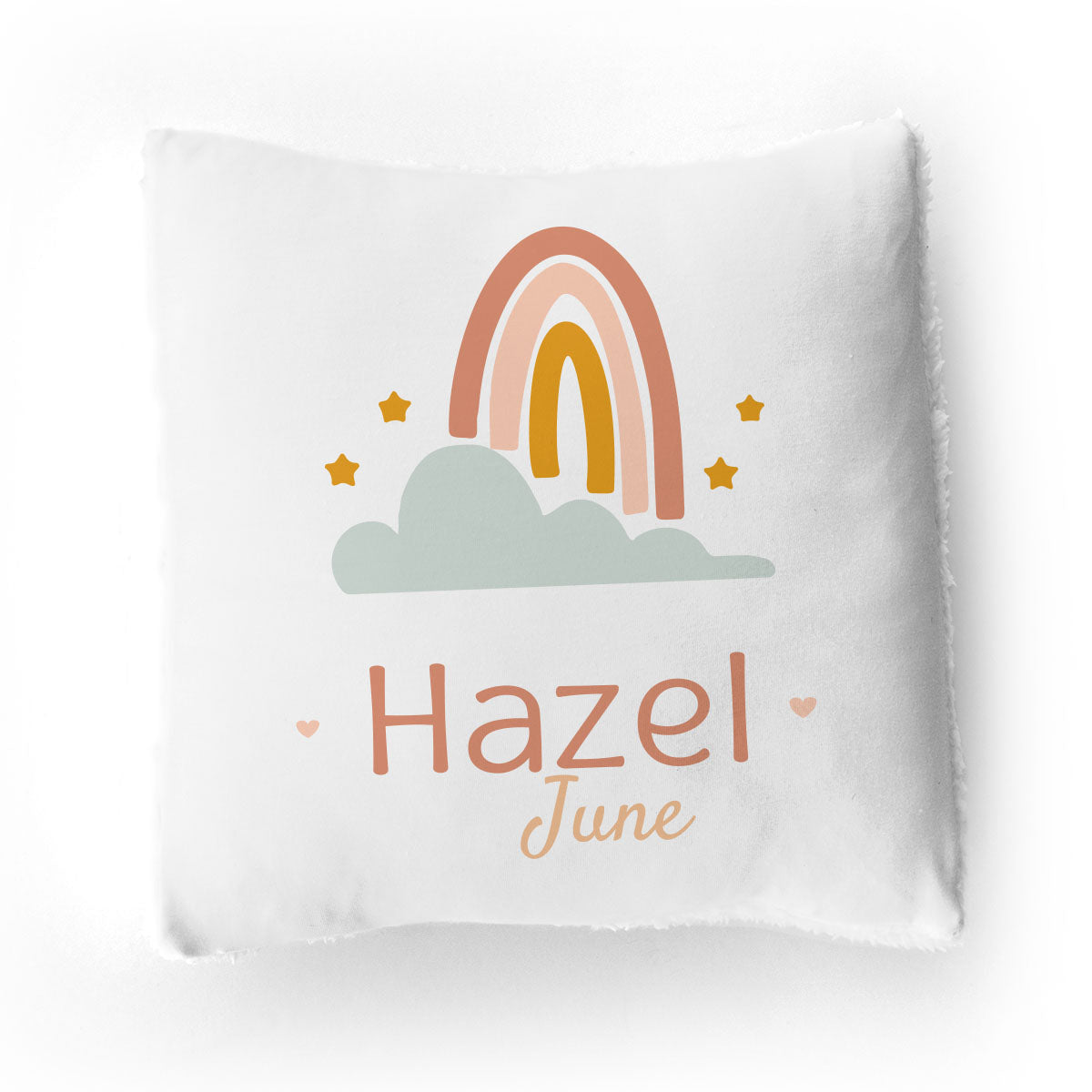 Personalized Throw Pillow | Rainbow Wishes
