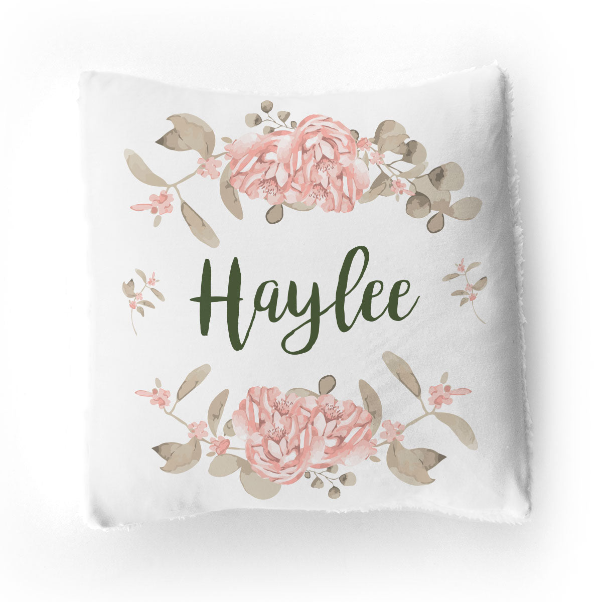 Stretchy Knit/Sherpa Throw Pillow | Country Floral